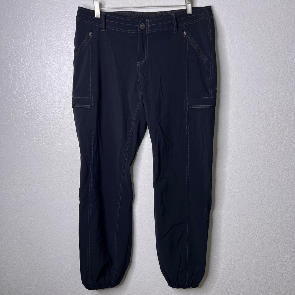 Kuhl Raid Womens Dark Gray Cinchable Leg Hiking Pants Size 14 Short Outdoor - Picture 2 of 8